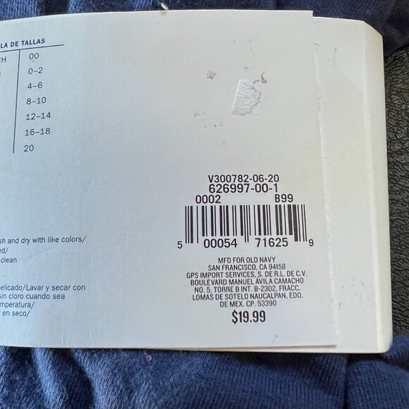 Old Navy | High Waisted | Navy Blue | Lattice Hem | Ankle Leggings | NWT - Picture 4 of 4